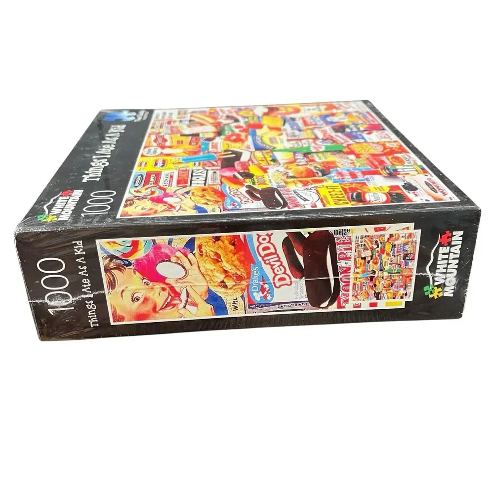 Puzzle Things I Ate As A Kid 1000 Piece Foodie Retro Gift White Mountain Jigsaw